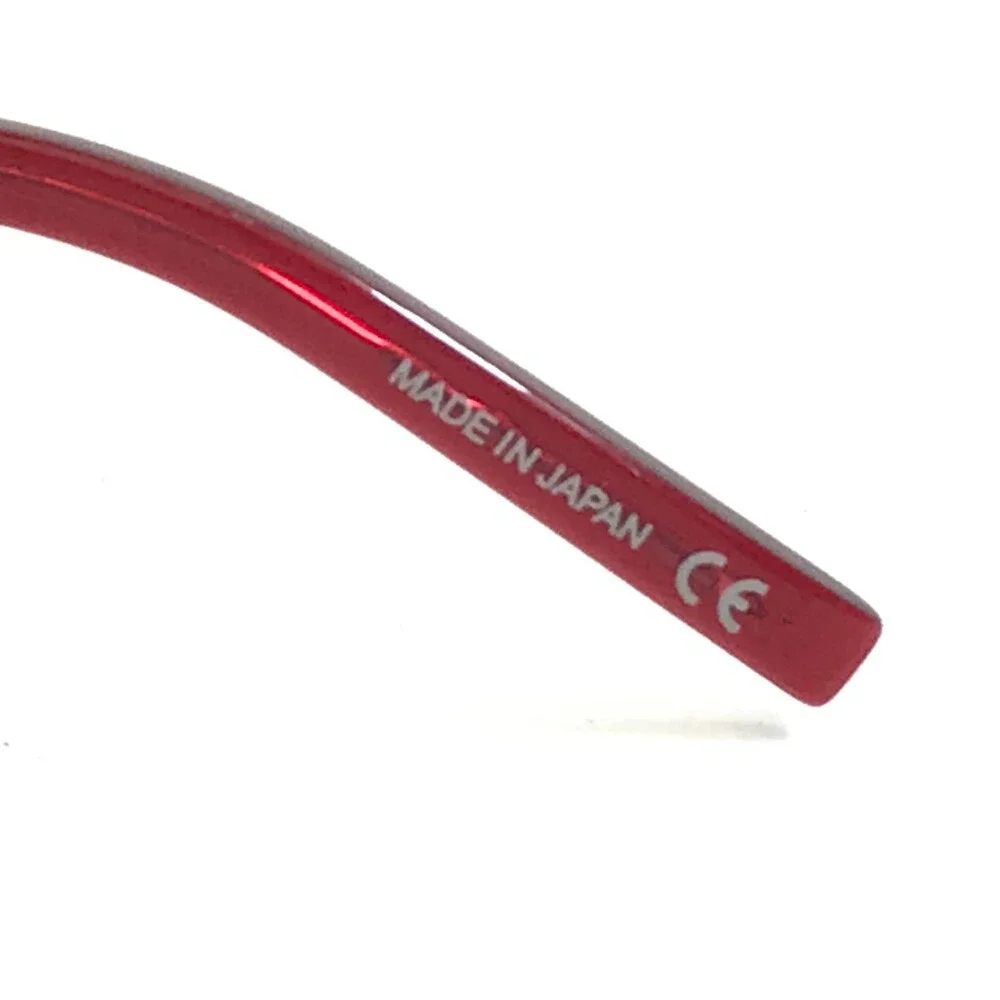 Saint Lauren Eyeglasses Frames SL25/F 004 Red Silver Round Asian Fit 49-19-140